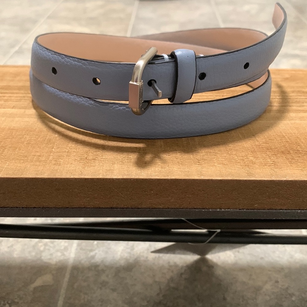 Calvin Klein 18mm blue feather edge belt